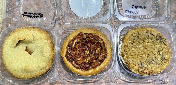 Sweet potato, Irish cream pecan, and cherry