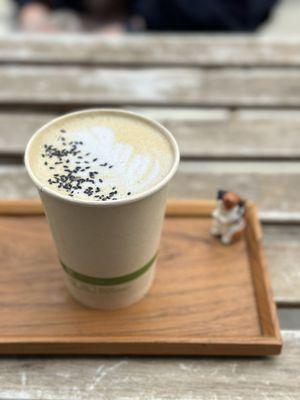 Dirty Black Sesame Latte