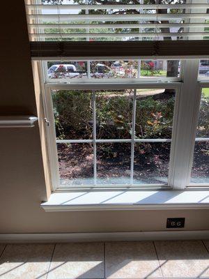 New window installed in existing frame.