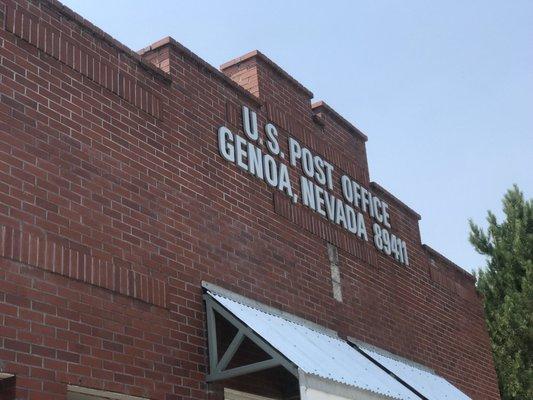 7/24/2018: Historic Pony Express Post Office is located 1/2 block SOUTH from Nixon Street, Genoa, NV 89411.