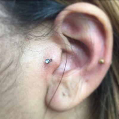 Tragus Piercing.. #KapitalPiercings #AMarkOfBeauty