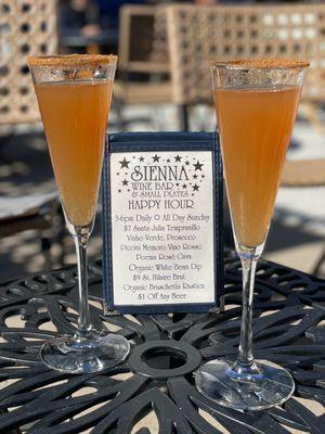 Apple cider mimosas!