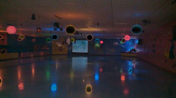 Indoor view of skate floor