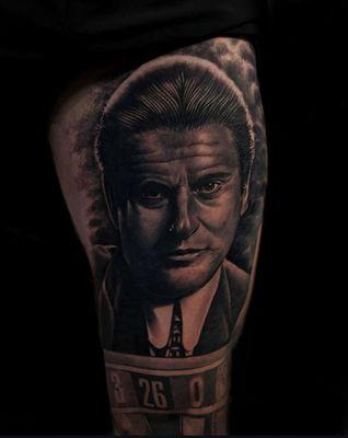 Portrait black and grey tattoo