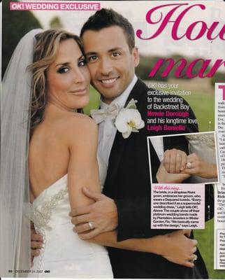 Hairstylist for Howie Dorough's wedding featured in OK! magazine