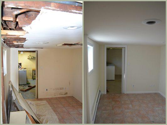 This is my basement before and after they got done. Very clean work I didn't have to swept or mop after they had gotten finished.