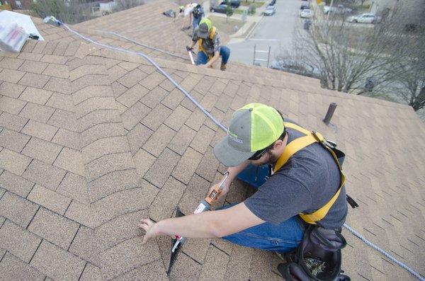 Some of our guys in action doing a roof tune up.