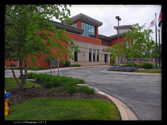 Taken during the summer. Smart library.