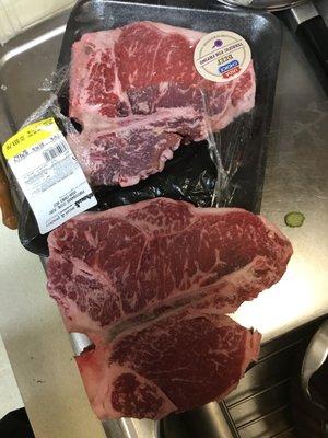 Beware packaging a nice porterhouse "for show" covering another with a punt tenderloin