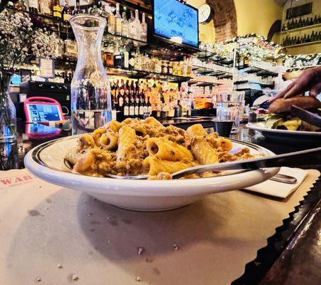 Rigatoni with Italian Sausage & Creamy Tomato Sauce