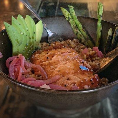 Teriyaki Bowl with salmon