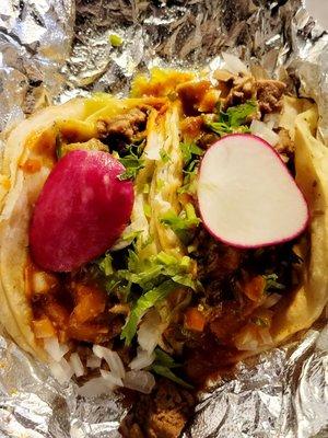 Late-night eats - Carne Asada & Lengua Street Tacos $1.25ea (09/05/21)! #EastHollywood #MexicanFood #Tacos #CheapEats #CashOnly