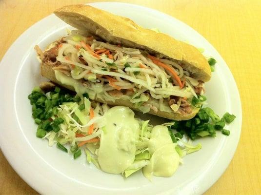 Vietnamese sandwich and salad - UC Merced Dining Center