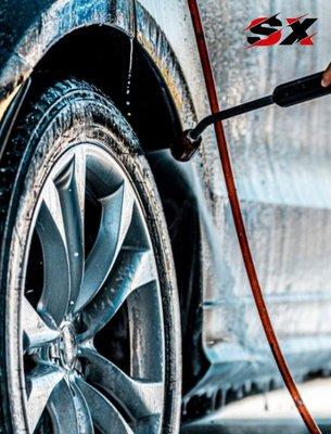 Our thorough pre-wash gets where dirt hides and cuts through road grime and oil.