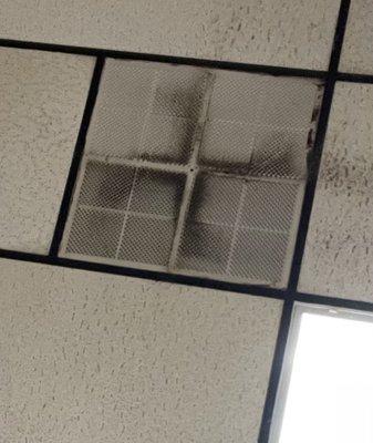 Ceiling vents.