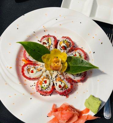 Cherry Blossom Roll - beautiful presentation