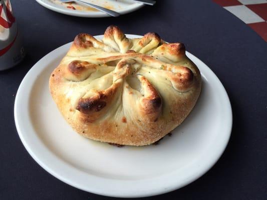 Calzone!  It takes a minute to get but sure looks good :)