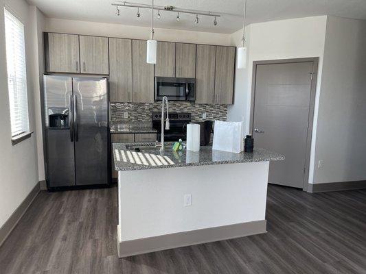 The kitchen! Look at all the natural lighting!