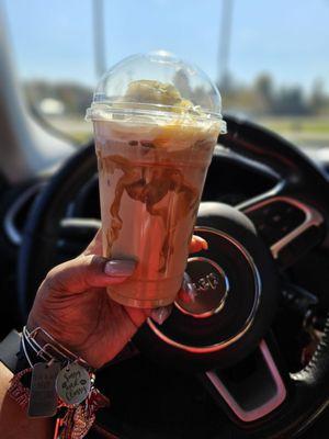 Caramel iced coffee