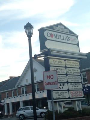 Westwood Comella's Restaurant -- 745 High Street / Route 109, Westwood        Sign