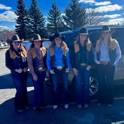 Yellowstone Rent A Car proudly providing transport support to our MSU Rodeo Champion ladies! As they head to meet the Governor.