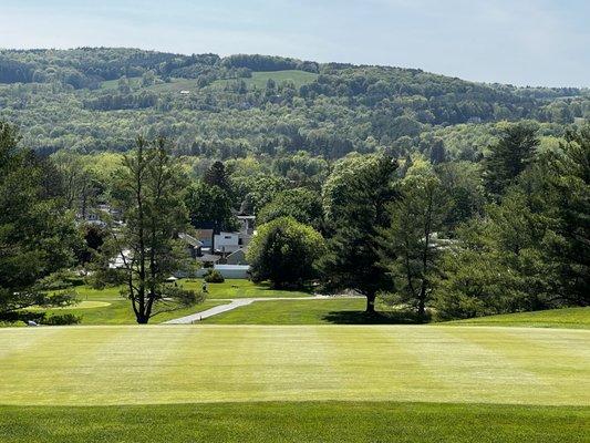 Looking down the 9th hole