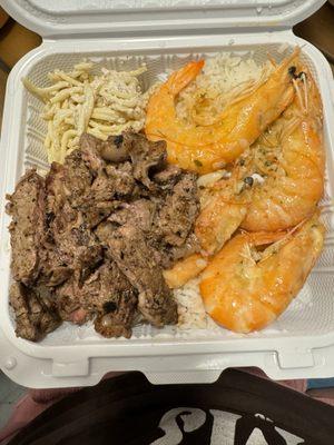 Steak and shrimp - $36