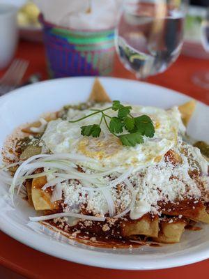 Veggie Chilaquiles!