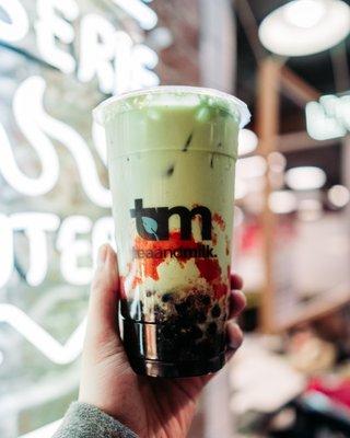 Strawberry Matcha Tea Latte