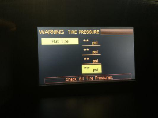 Tire sensor signs