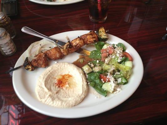 Special: Chicken Kabob, Greek Salad, Hummus, and Pita