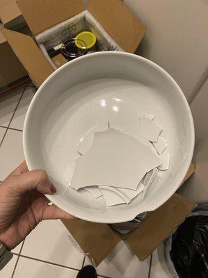 Shattered dishes