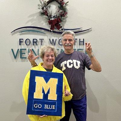 Fort Worth Vein Center loves TCU football.  TCU had a great season.  Thank you TCU football. Go Frogs!