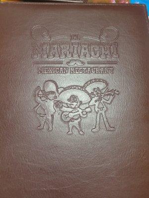 Menu cover