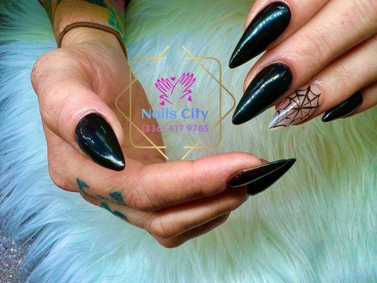 Acrylic full set Nails Design