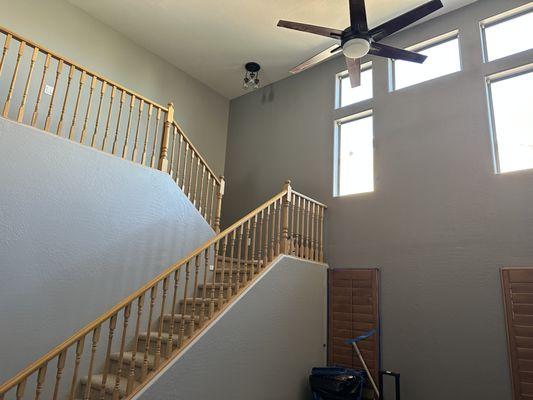 Two Story house with an Accent Wall.