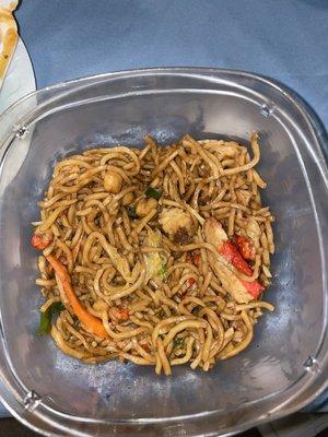 Seafood lo mein