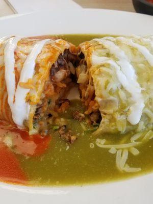 Carne asada wet burrito