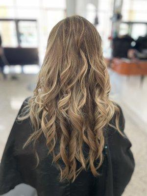 Blonde highlights