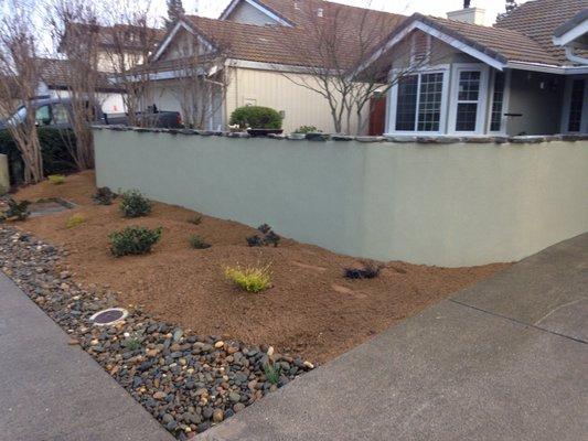 Beautiful Stucco Wall in Rocklin