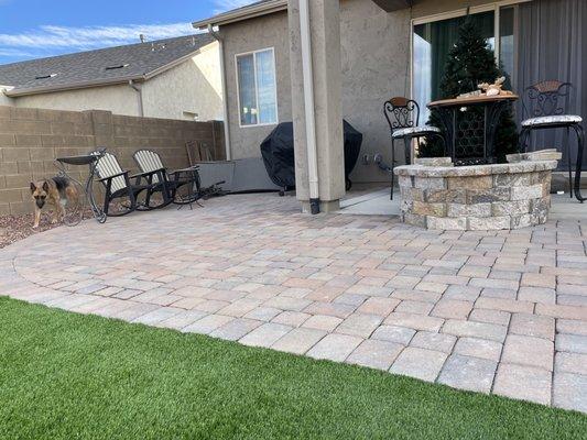 The Firepit where mom is going to spend her time!