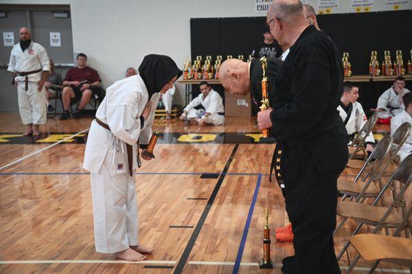 47th Annual GR Karate Tournament. 3rd place adv. student kata.