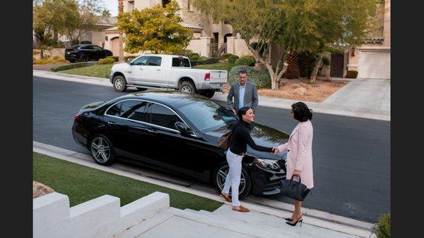 Meeting clients for a home tour at RED ROCK COUNTRY CLUB