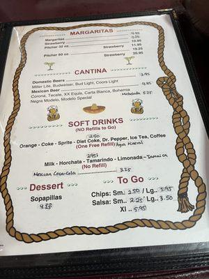 Drink Menu