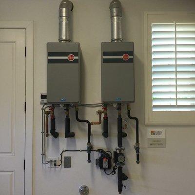 Dual Tankless installation!