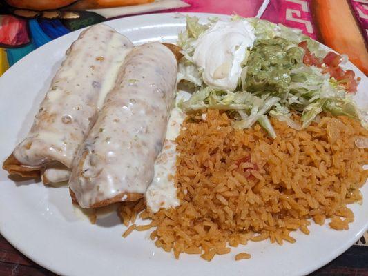 Shrimp chimichanga