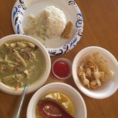 Yellow curry lunch special!