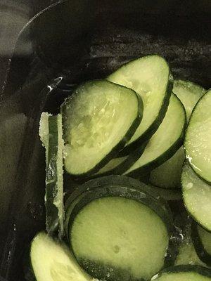 Frozen Cucumbers at Subway on Scott Robinson and Craig Road