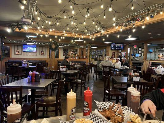 The main dining area