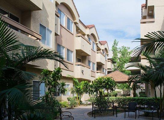 Enclosed courtyard